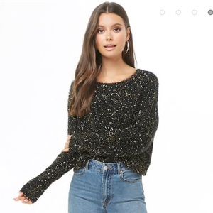 Forever21 Black Sparkle Sweater